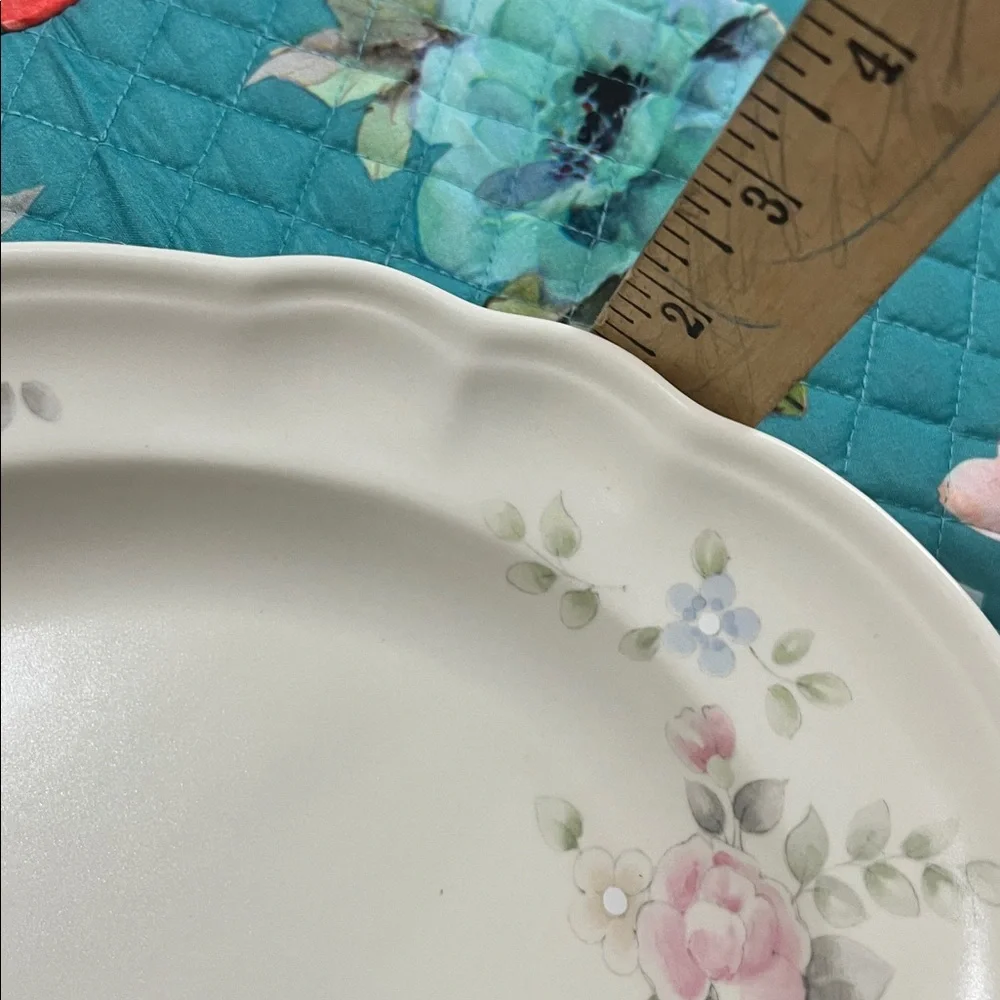 Vintage Pfaltzgraff Oval Ceramic Serving Platter Tray Tea Rose Pattern